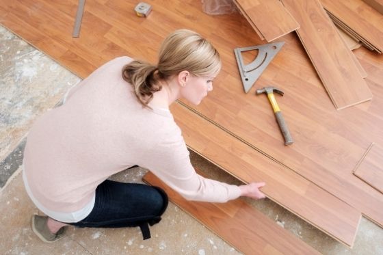Let hierop bij het leggen van laminaat vloer
