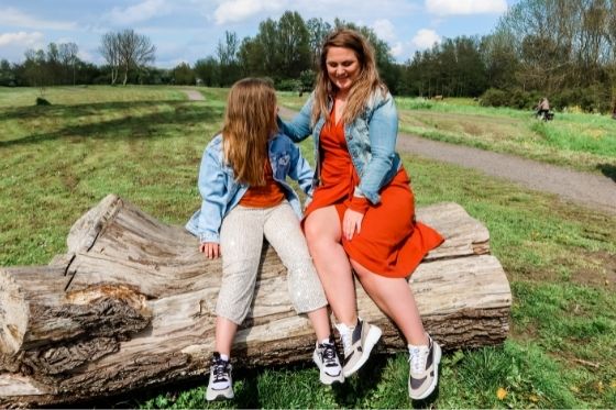 Sneakers voor moeder en dochter matching zomer