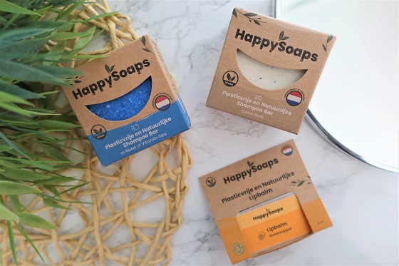 Review HappySoaps shampoo bar en lipbalm haar wassen